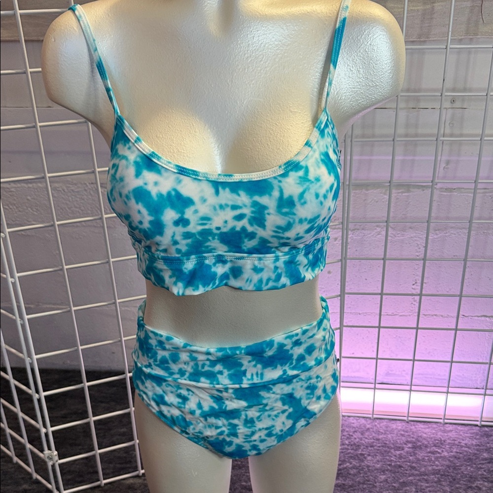 Blue Tie-Dye Bikini Set SZ L